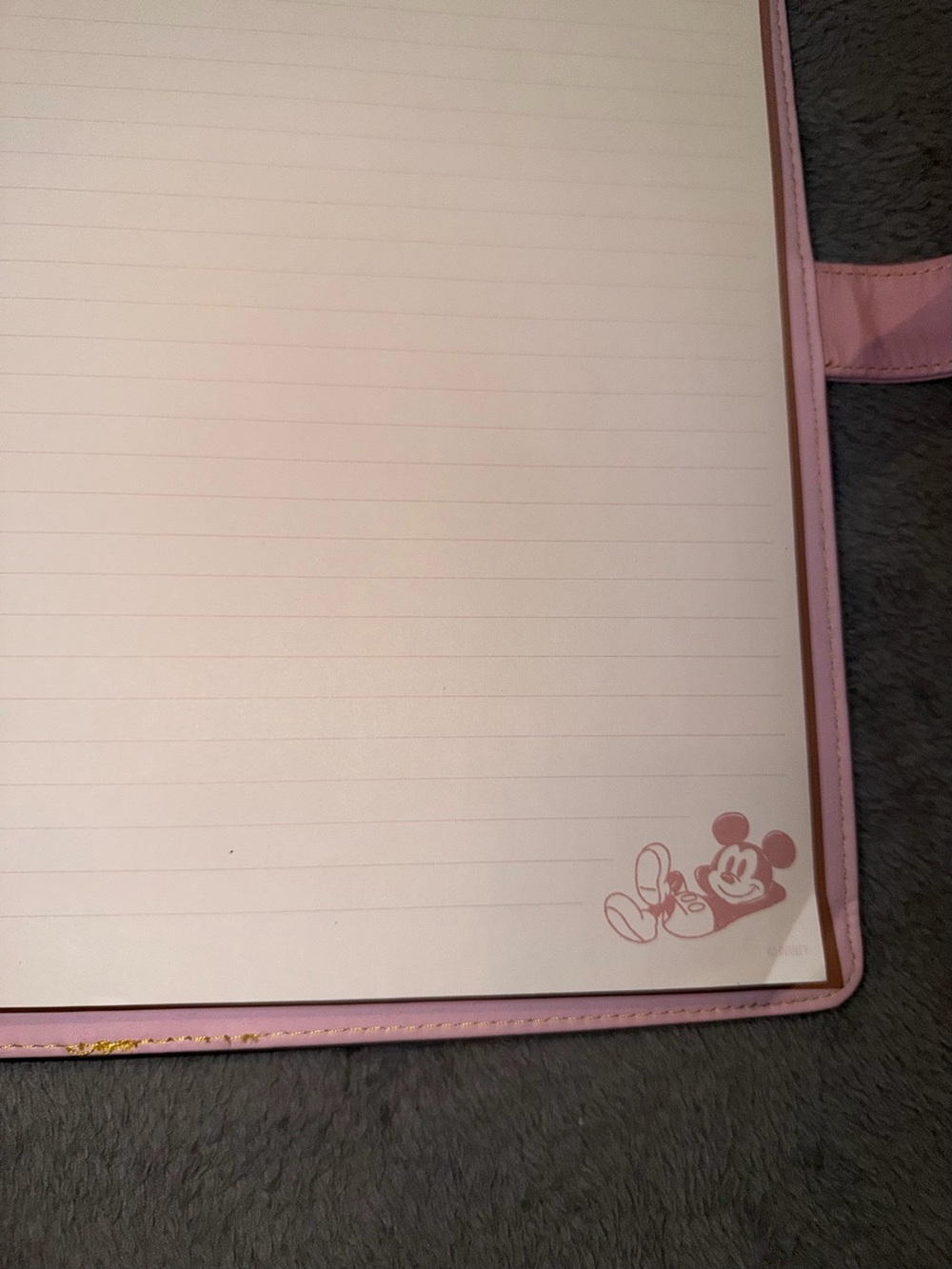RARE Walt Disney Mickey Mouse Pink Padfolio Set - Picture 10 of 13